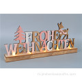 Mini LED houten kerstboomvorm nachtlampje